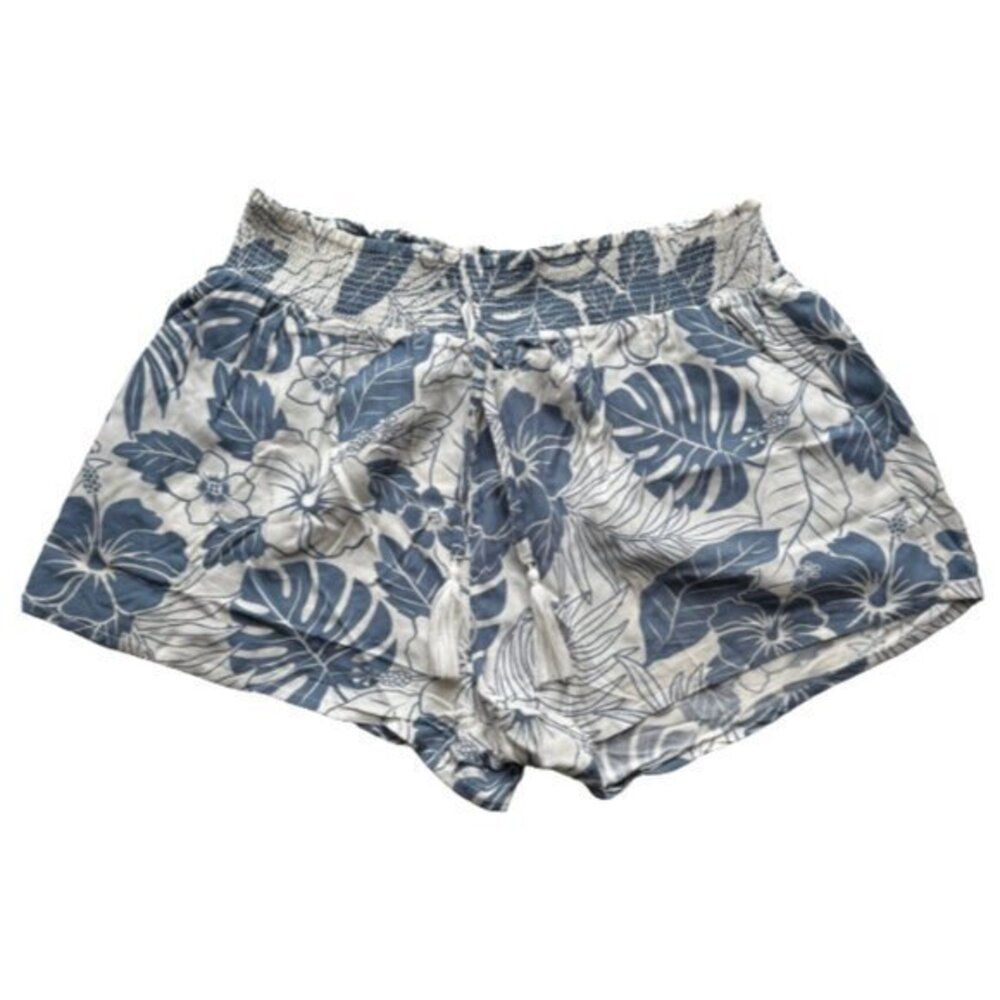 Ocean Drive Hawaiian Smocked Rayon Shorts